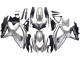 Suzuki GSXR 600 / GSXR 750 Motorrad Verkleidung 2008-2010 - Silber Matt Schwarz