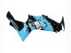 Suzuki GSXR 600 / GSXR 750 Motorrad Verkleidung 2011-2024 - Glanzendes Schwarz Hellblau