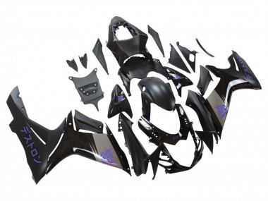Suzuki GSXR 600 / GSXR 750 Motorrad Verkleidung 2011-2024 - Matt Schwarz Grau Lila