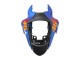 Suzuki GSXR 600 / GSXR 750 Motorrad Verkleidung 2011-2024 - Hellblau Orange Schwarz Weiss Hai 46