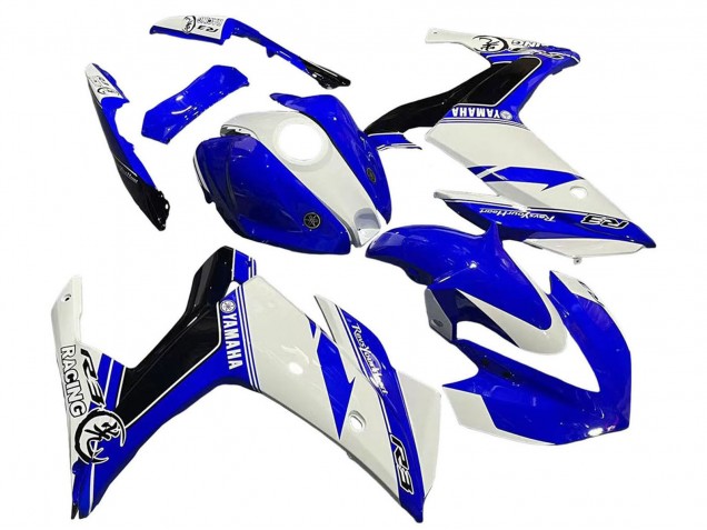 Yamaha YZF R3/R25 Motorrad Verkleidung 2015-2018 - Weiss Blau Schwarz Rennen