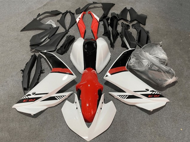 Yamaha YZF R3/R25 Motorrad Verkleidung Kit 2015-2018 - Weiss Rot Schwarz