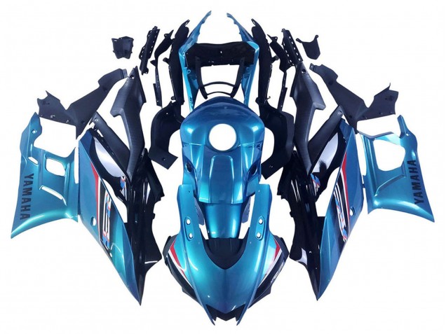 Yamaha YZF R3/R25 Motorrad Verkleidung 2019-2021 - Blau Schwarz