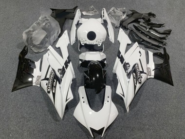 Yamaha YZF R3/R25 Motorrad Verkleidung 2019-2021 - Weiss Glanzendes Schwarz
