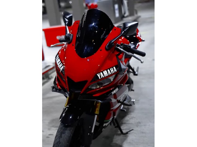 Yamaha YZF R3/R25 Motorrad Verkleidung 2019-2021 - Dunkel Rot Weiss Silber Schwarz Valsir