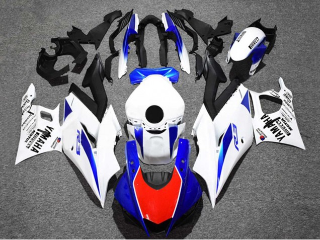 Yamaha YZF R3/R25 Motorrad Verkleidung 2019-2021 - Weiss Blau Rot Schwarz