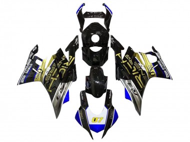 Yamaha YZF R3/R25 Motorrad Verkleidung 2019-2021 - Weiss Blau Schwarz Gold Trick Star 07