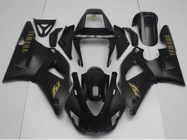 Yamaha YZF R1 Motorrad Verkleidung 1998-1999 - Glanzendes Schwarz Matt Schwarz Gold