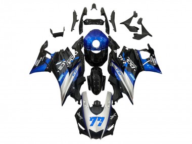 Yamaha YZF R3/R25 Motorrad Verkleidung 2019-2021 - Silber Blau Schwarz 77