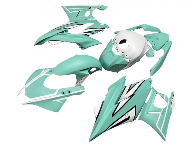 Yamaha YZF R3/R25 Motorrad Verkleidung 2019-2021 - Hellgrun Weiss Schwarz
