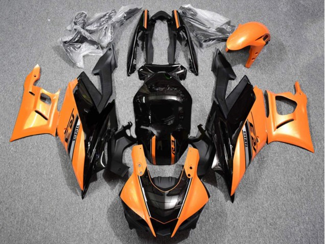 Yamaha YZF R3/R25 Motorrad Verkleidung 2019-2021 - Orange Glanzendes Schwarz
