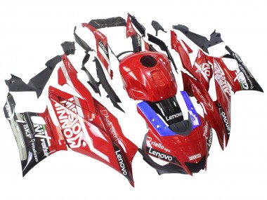 Yamaha YZF R3/R25 Motorrad Verkleidung 2019-2021 - Rot Lila Schwarz Valsir Lenovo