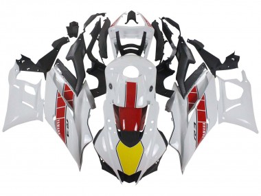 Yamaha YZF R3/R25 Motorrad Verkleidung 2019-2021 - Weiss Rot Gelb Schwarz
