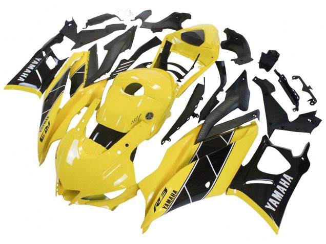 Yamaha YZF R3/R25 Motorrad Verkleidung 2019-2021 - Gelb Schwarz