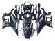 Yamaha YZF R3/R25 Motorrad Verkleidung 2022-2024 - Marble Schwarz Silber Blau Geschmiedet Carbonfaser Stil