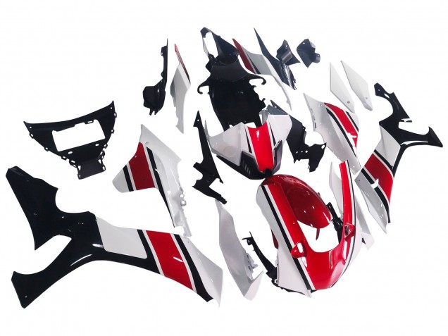 Yamaha YZF 1000 R1 Motorrad Verkleidung 2020-2025 - Weiss Rot Glanzendes Schwarz