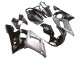 Yamaha YZF 600 R6 Motorrad Verkleidung 1998-2002 - Silber Glanzendes Schwarz