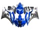 Yamaha YZF 600 R6 Motorrad Verkleidung 2006-2007 - Blau Weiss Glanzendes Schwarz