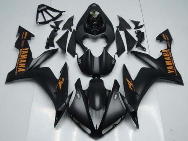 Yamaha YZF R1 Motorrad Verkleidung 2004-2006 - Matt Schwarz Orange