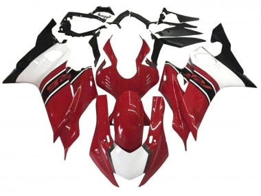 Yamaha YZF 600 R6 Motorrad Verkleidung 2017-2023 - Weiss Rot Schwarz