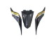 Yamaha YZF 600 R6 Motorrad Verkleidung 2017-2025 - Gold Schwarz Carbonfaser