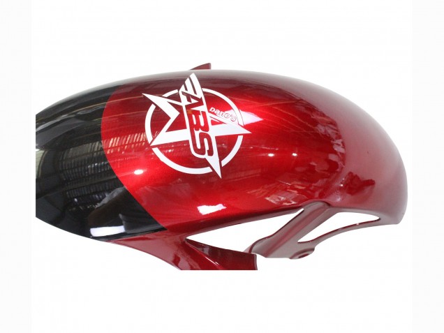 Yamaha YZF 600 R6 Motorrad Verkleidung 2017-2025 - Weiss Rot Schwarz