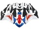 Honda CBR250RR Motorrad Verkleidung 2011-2015 - Weiss Rot Hellblau