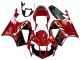 Honda VTR1000 Motorrad Verkleidung 2000-2006 - Rot Schwarz Streifen Rennen