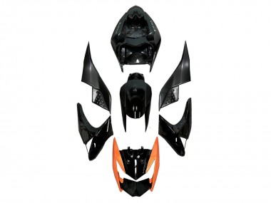 Kawasaki Z1000 Motorrad Verkleidung 2003-2006 - Glanzendes Schwarz Orange