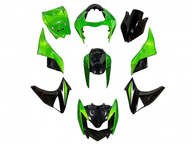 Kawasaki Z1000 Motorrad Verkleidung 2003-2006 - Grun Glanzendes Schwarz