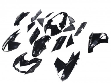 Kawasaki Z1000 Motorrad Verkleidung 2010-2013 - Glanzendes Schwarz