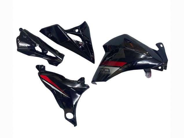 Kawasaki Z800 Motorrad Verkleidung 2013-2018 - Glanzendes Schwarz Rot
