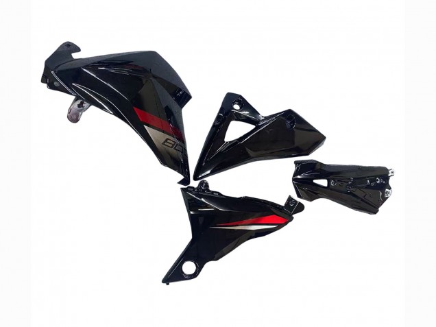 Kawasaki Z800 Motorrad Verkleidung 2013-2018 - Glanzendes Schwarz Rot