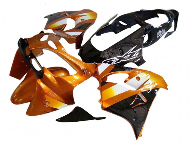 Kawasaki ZX9R Motorrad Verkleidung 2000-2001 - Orange Schwarz