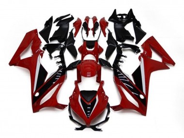 Honda CBR650R Motorrad Verkleidung 2021-2023 - Kastanienbraun Rot Glanzendes Schwarz