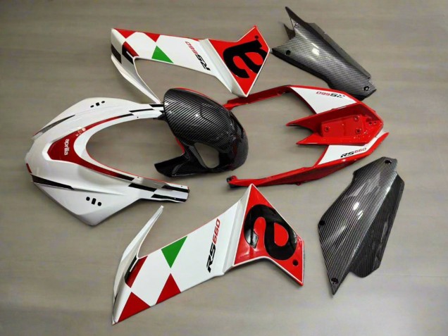 Aprilia RS660 Motorrad Verkleidung 2020-2024 - Weiss Rot Schwarz Carbonfaser Grun