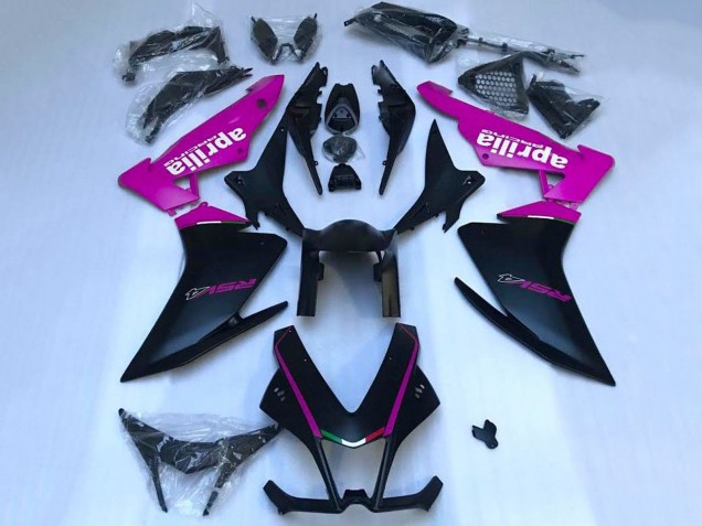 Aprilia RSV4 1000 Motorrad Verkleidung 2009-2015 - Matt Schwarz Rosa