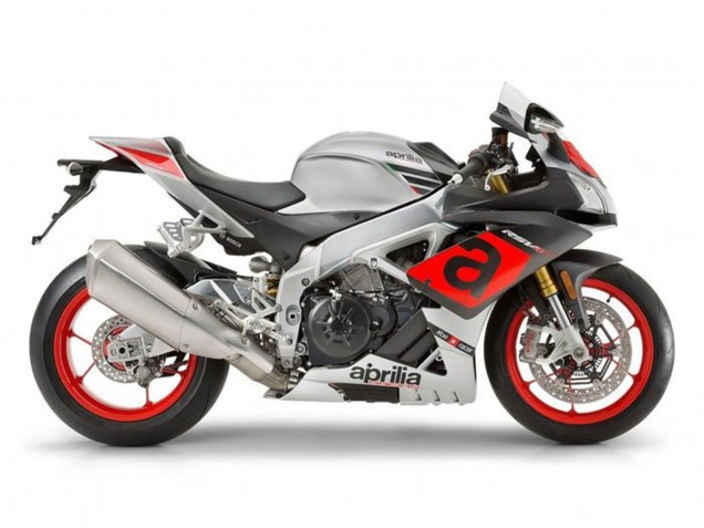 Aprilia RSV4 1000 Motorrad Verkleidung 2009-2015 - Silber Rot Schwarz