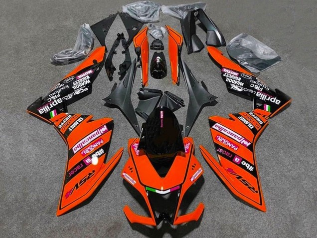Aprilia RSV4 1000 Motorrad Verkleidung 2009-2015 - Rot Schwarz