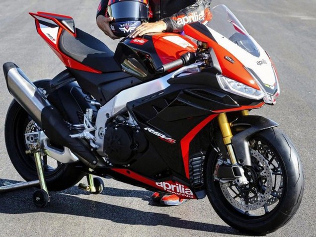 Aprilia RSV4 1100 Motorrad Verkleidung 2021-2024 - Schwarz Rot Weiss