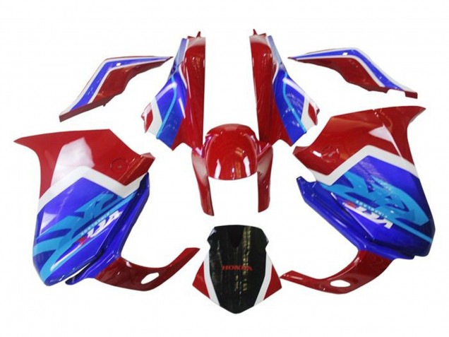 Honda VFR 1200 Motorrad Verkleidung 2010-2016 - Weiss Rot Blau