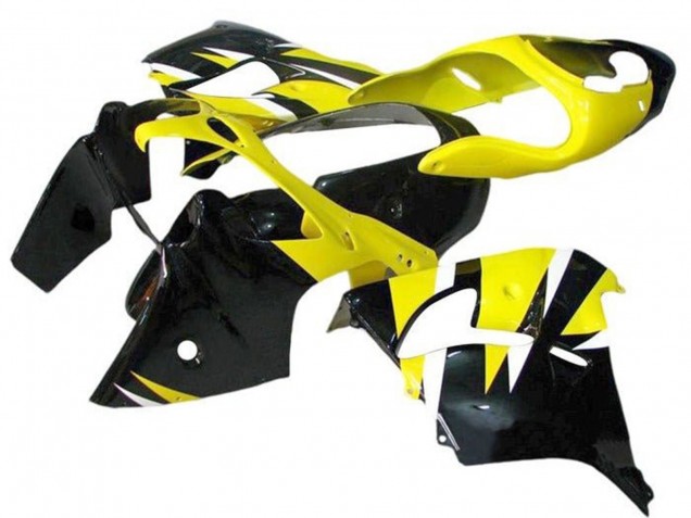 Kawasaki ZX9R Motorrad Verkleidung 2002-2003 - Gelb Schwarz