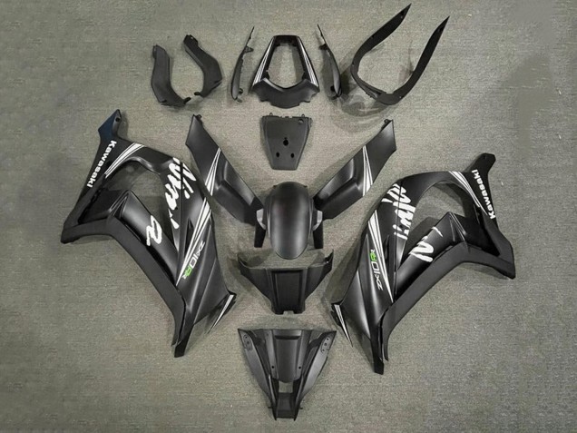 Kawasaki ZX10R Motorrad Verkleidung 2011-2015 - Matt Schwarz Weiss