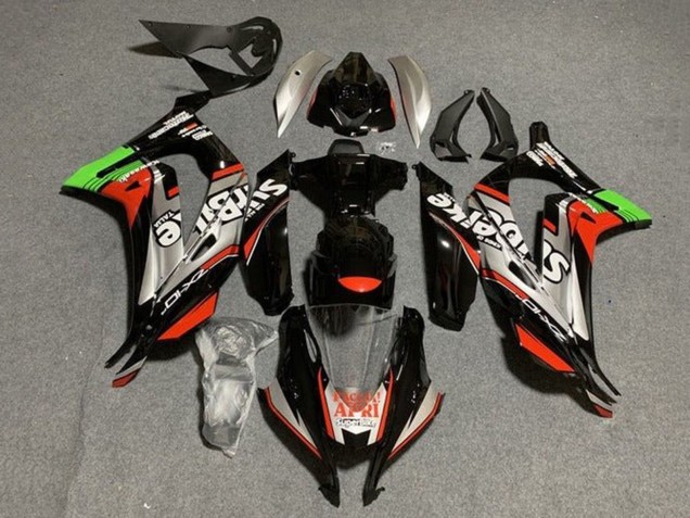 Kawasaki ZX10R Motorrad Verkleidung 2016-2020 - Glanzendes Schwarz Rot Silber Grun