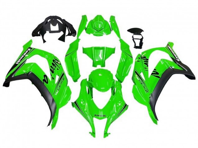 Kawasaki ZX10R Motorrad Verkleidung 2016-2020 - Grun Schwarz