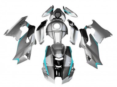 Kawasaki ZX10R Motorrad Verkleidung 2021-2025 - Silber Grau Schwarz Blau