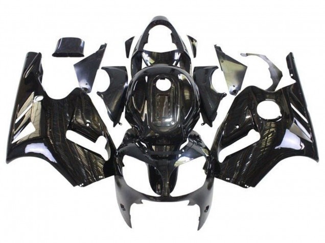 Kawasaki ZX12R Motorrad Verkleidung 2002-2006 - Glanzendes Schwarz