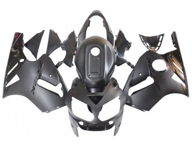 Kawasaki ZX12R Motorrad Verkleidung 2002-2006 - Matt Schwarz Glanzendes Schwarz