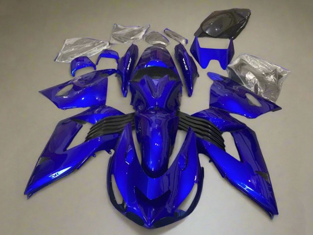 Kawasaki ZX14R ZZR1400 Motorrad Verkleidung Kit 2006-2011 - Blau