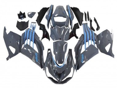 Kawasaki ZX14R ZZR1400 Motorrad Verkleidung 2012-2024 - Nardo Grau Blau